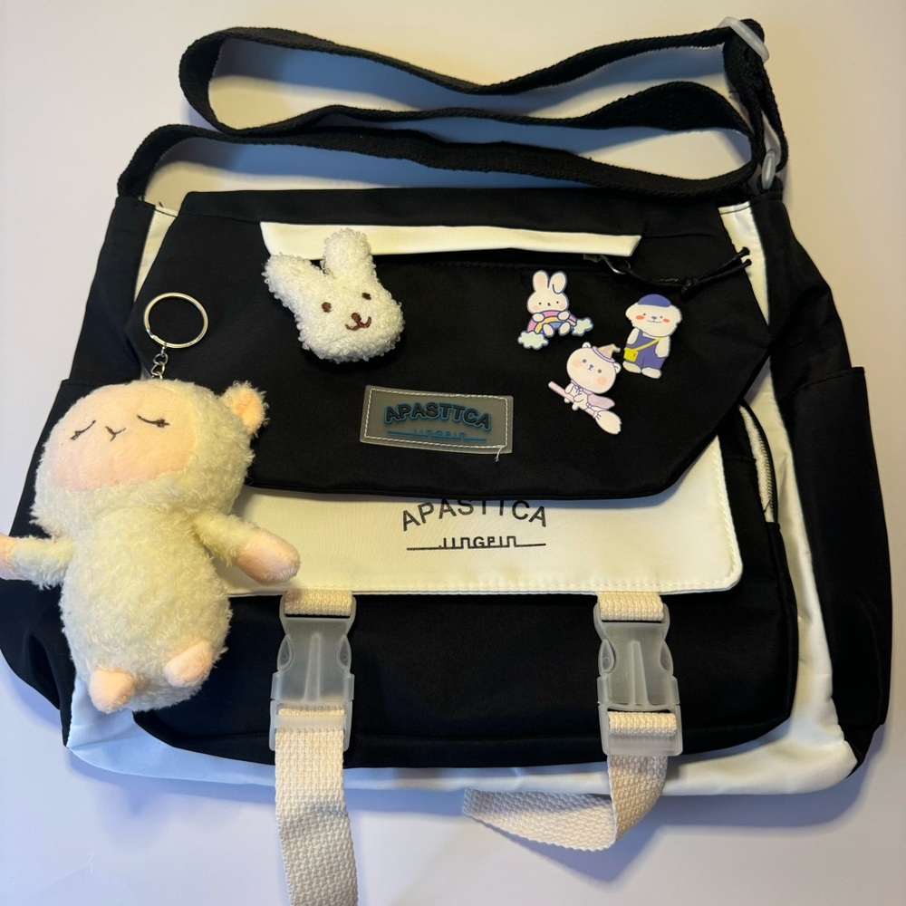 Fortexo Messenger Bag with Bonus Kawaii Goodies